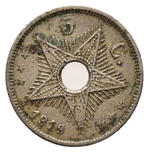 obverse: CONGO BELGA 5 Centimes 1919