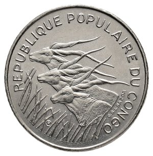 reverse: CONGO 100 Francs 1975