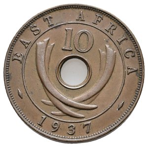 obverse: EAST AFRICA  10 Cents 1937