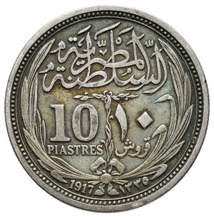obverse: EGITTO  10 Piastres argento 1917