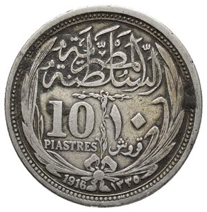 obverse: EGITTO  10 Piastres argento 1916