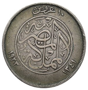 obverse: EGITTO - Fouad - 10 piastres argento 1923