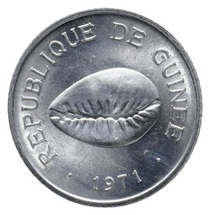 reverse: GUINEA  50 Cauris 1971