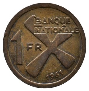 obverse: KATANGA  1 Franc 1961