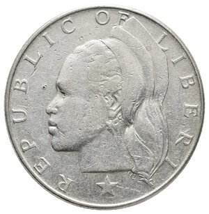 reverse: LIBERIA  1 Dollar argento 1962