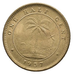 obverse: LIBERIA  Half cent 1937