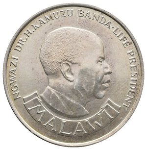 reverse: MALAWI  10 Kwacha argento 1974 Anniversario Indipendenza