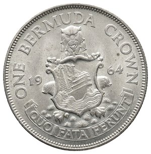 obverse: BERMUDA 1 Crown argento 1964