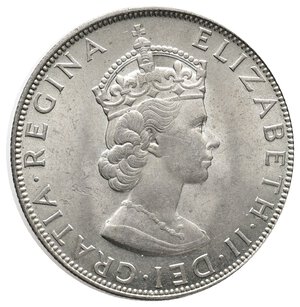 reverse: BERMUDA 1 Crown argento 1964