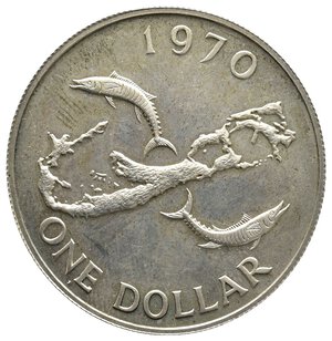 obverse: BERMUDA 1 Dollar argento 1970