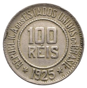 obverse: BRASILE 100 Reis 1925