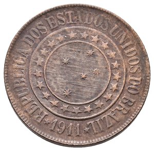 reverse: BRASILE 40 Reis 1911