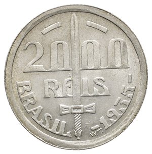 obverse: BRASILE 2000 Reis argento Caxias 1935