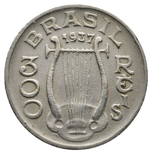 obverse: BRASILE 300 Reis 1937