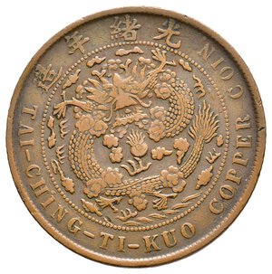 obverse: CINA - Fengten  20 Cash 1907