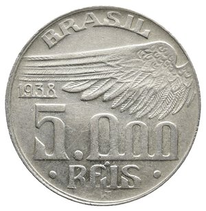 obverse: BRASILE 5000 Reis argento 1938