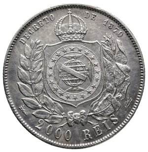 reverse: BRASILE 2000 Reis argento 1887  RARA