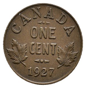 obverse: CANADA George V 1 Cent 1927