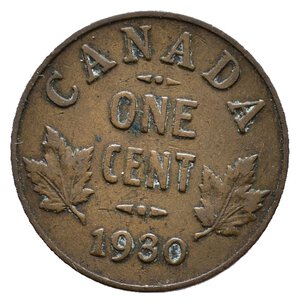 obverse: CANADA George V 1 Cent 1930