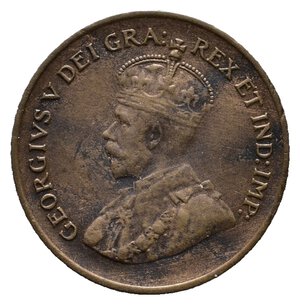 reverse: CANADA George V 1 Cent 1932