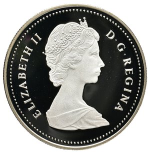 reverse: CANADA 1 Dollaro argento 1987  IN CONFEZIONE ORIGINALE