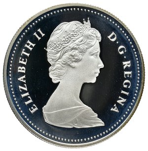 reverse: CANADA 1 Dollaro argento 1984  IN CONFEZIONE ORIGINALE