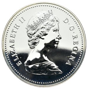 reverse: CANADA 1 Dollaro argento 1980  IN CONFEZIONE ORIGINALE