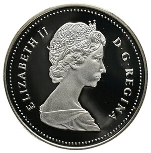 reverse: CANADA 1 Dollaro argento 1988  IN CONFEZIONE ORIGINALE