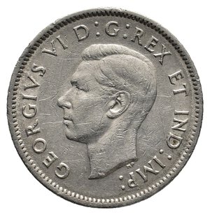 reverse: CANADA George VI  5 Cents 1939