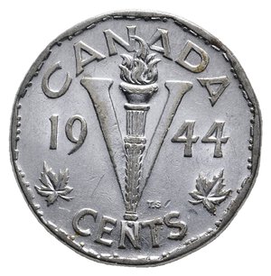 obverse: CANADA George VI  5 Cents 1944