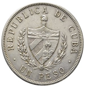 reverse: CUBA 1 Peso argento 1933