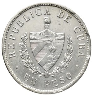 reverse: CUBA 1 Peso argento 1934