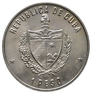 reverse: CUBA 1 Peso Fauna Cubana -Almiqui  1981