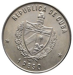 reverse: CUBA 1 Peso Fauna Cubana - Manjuari 1981