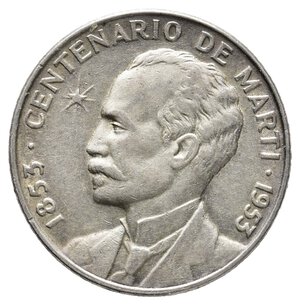 reverse: CUBA 25 centavos argento 1953