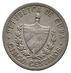 reverse: CUBA 5 centavos 1915