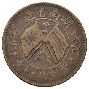 reverse: CINA - Hunan Province 20 cash 1919