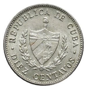 reverse: CUBA 10 centavos argento 1948