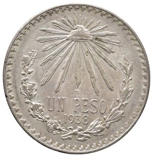 obverse: MESSICO  1 Peso argento 1938