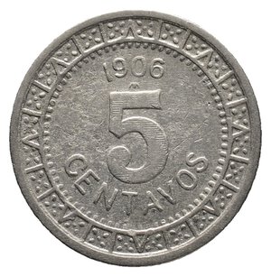obverse: MESSICO 5 Centavos 1906