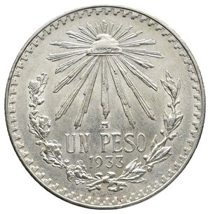 obverse: MESSICO  1 Peso argento 1933
