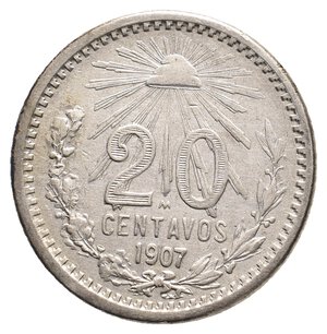 obverse: MESSICO 20 Centavos argento 1907