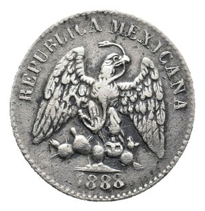 reverse: MESSICO 5 Centavos argento 1888 Guadalajara