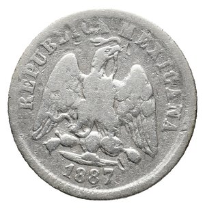 reverse: MESSICO 10 Centavos argento 1887