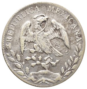reverse: MESSICO 8 Reales argento 1893 MO A.M.  (Mexico City) 