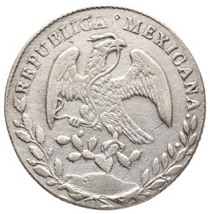 reverse: MESSICO 8 Reales argento 1886 PI L.C.  (San Luis Potosi) 