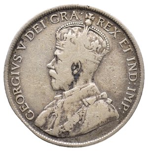 reverse: NEW FOUNDLAND - George V - 50 Cents argento 1919