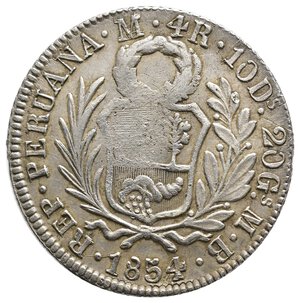 obverse: PERU  4 Reales argento 1834