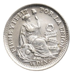 reverse: PERU  1 Dinero argento 1916