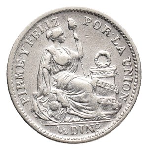 reverse: PERU  1 Dinero argento 1913